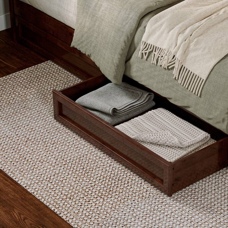 Emelie Platform Bed with Panel Footboard and Storage Drawers