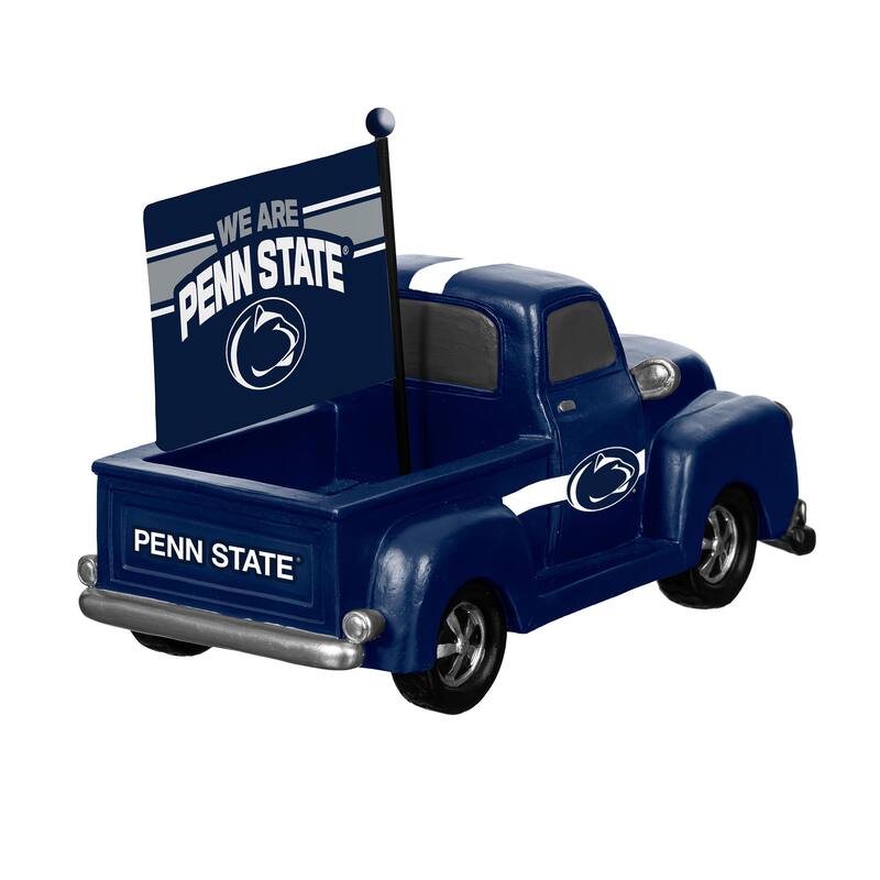 NCAA Rally Truck Garden Statue with Team Flag