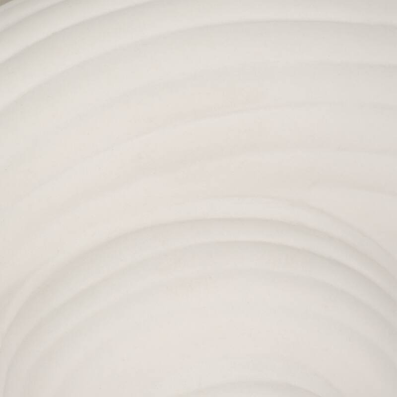 Decorative Ceramic Shell Accent Coral Figurine - White