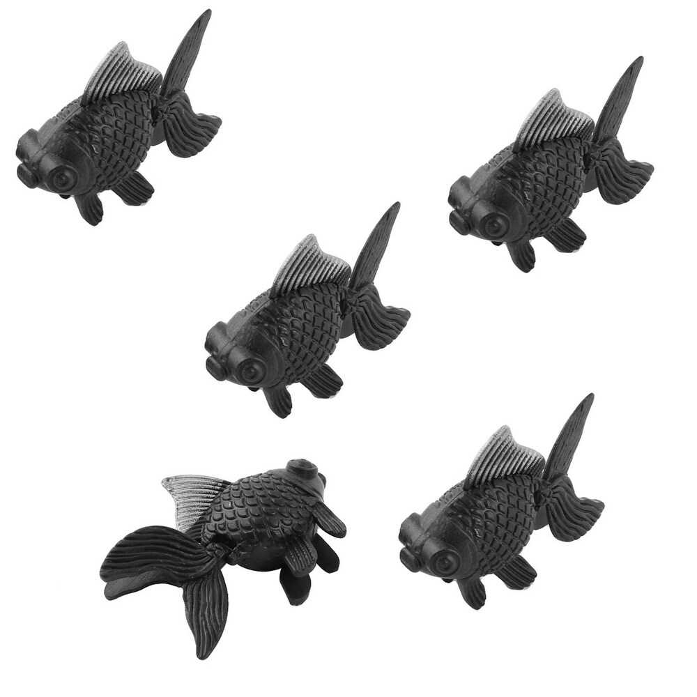 black and white fish tank decorations