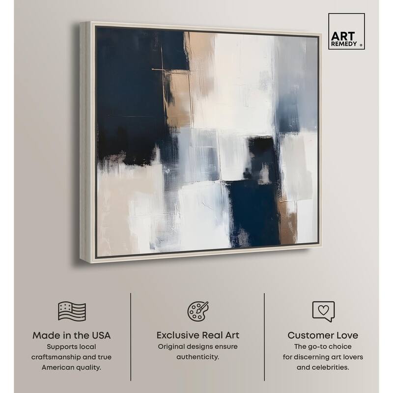 Blue Mood Depth II Canvas by Art Remedy