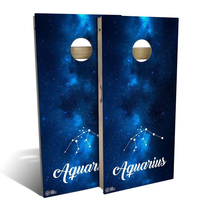 Aquarius Outdoor Cornhole Board Set - Backyard 2x4 - Include Hole Lights