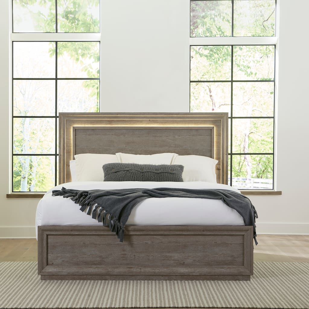 Horizons Graystone Queen Panel Bed