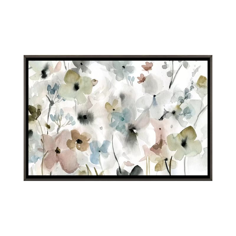 iCanvas "Evening Garden" by Carol Robinson Framed - Charcoal - 26x40