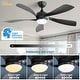 preview thumbnail 26 of 118, Sofucor 45/52 Inch Ceiling Fan with Remote & Lights Quiet DC Motor 5 Blade High CFM Modern Fan