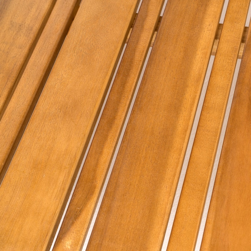 Brava Outdoor 4 Piece V-Shaped Acacia Wood Sectional Sofa and Coffee Table Set by Christopher Knight Home