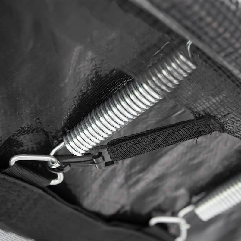 14FT Trampoline with Basketball Hoop Inflator and Ladder(Outer Safety Enclosure) Orange