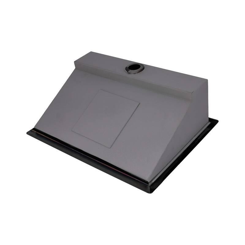 Ruvati 20 x 14 inch Gunmetal Black Stainless Steel Undermount Ramp Bathroom Sink - RVH6140BL
