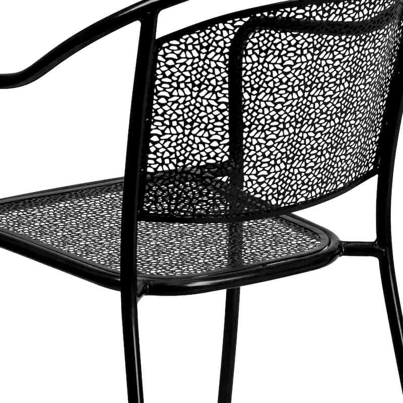 35.5-inch Square 5-piece Indoor/ Outdoor Steel Dining Set
