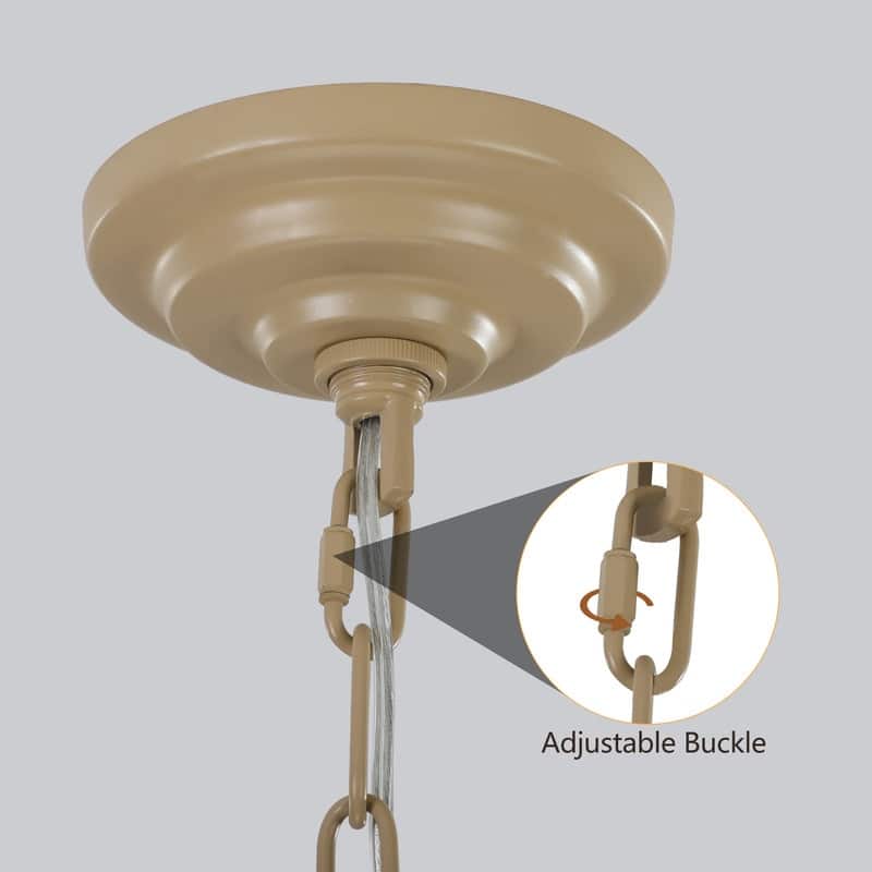 Modern Layered Hemp Rope Chandelier in Boho Style, Elegant Hanging Light for Living, Dining & Bedroom Areas (Bulbs Not Included)