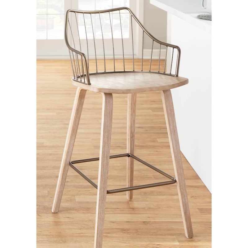 The Gray Barn Winston 26" Fixed-Height Counter Stool