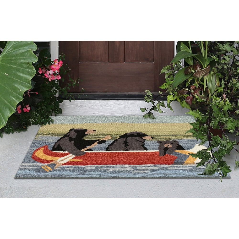 Liora Manne Frontporch Are We Bear Yet Indoor/Outdoor Rug