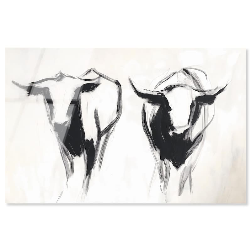 Bovine I Acrylic by Art Remedy, Ready to Hang - 36" x 24"