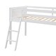 preview thumbnail 9 of 34, Wood Loft Bed Frame with Ladder, Ladder can be Placed on The Left or Right, for Boys Girls Kids Adults Toddler