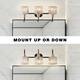 ExBrite Modern Rose Gold 3/4-light Bathroom Dimmable Crystal Vanity Lights Wall Sconces