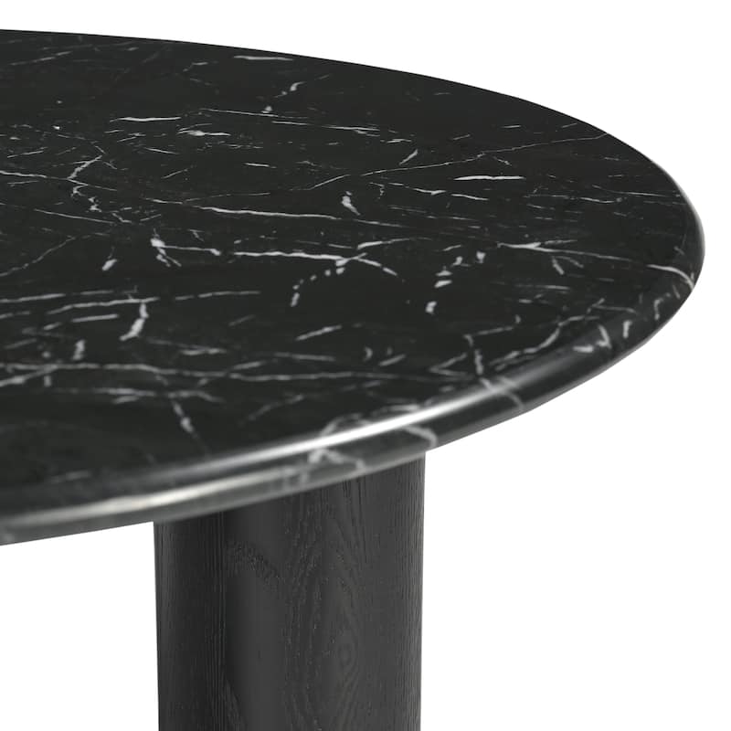 SAFAVIEH Couture Tylee Solid Wood/Marble Coffee Table - 36Wx36Dx16H