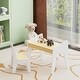 preview thumbnail 7 of 13, Kids Table Set with One Chair, Wooden Children Study Table, 2-8 Age Kids Funiture