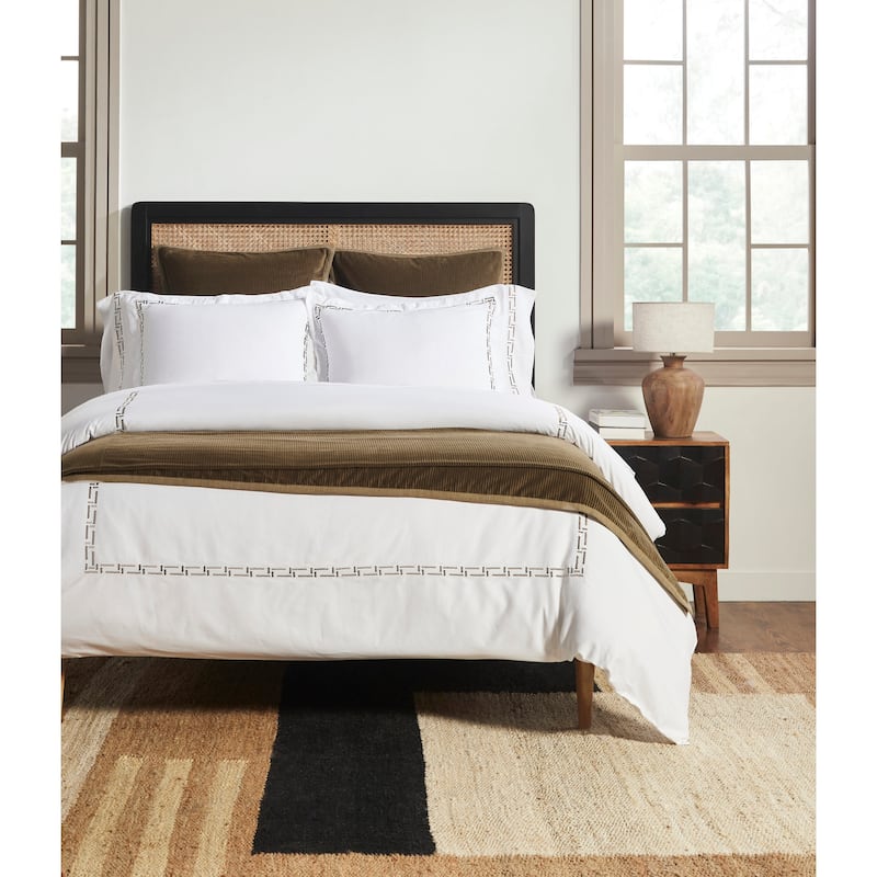 Ellis Duvet Cover, Mushroom - California King - Mushroom