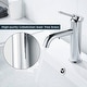 preview thumbnail 8 of 13, FORIOUS Bathroom Faucet 1-handle Single Hole Mid-arc Bathroom Sink Faucet