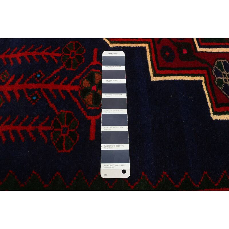 ECARPETGALLERY Hand-knotted Konya Anatolian Dark Blue Wool Rug - 5'0 x 9'6
