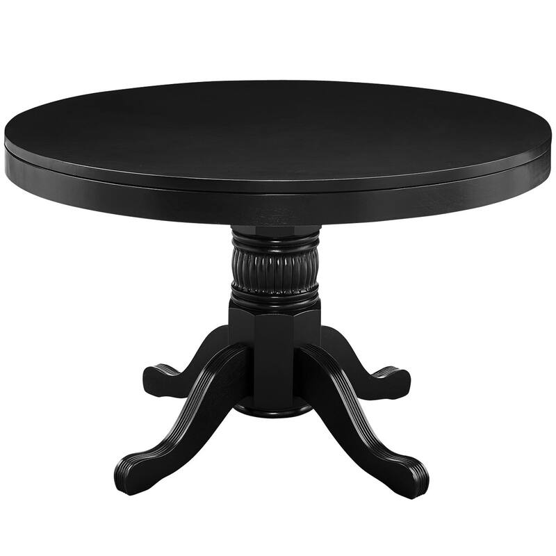 Two-in-one 48 Inch Poker and Game Table With Padded Vinyl Poker Surface By RAM Game Room - 48 INCH