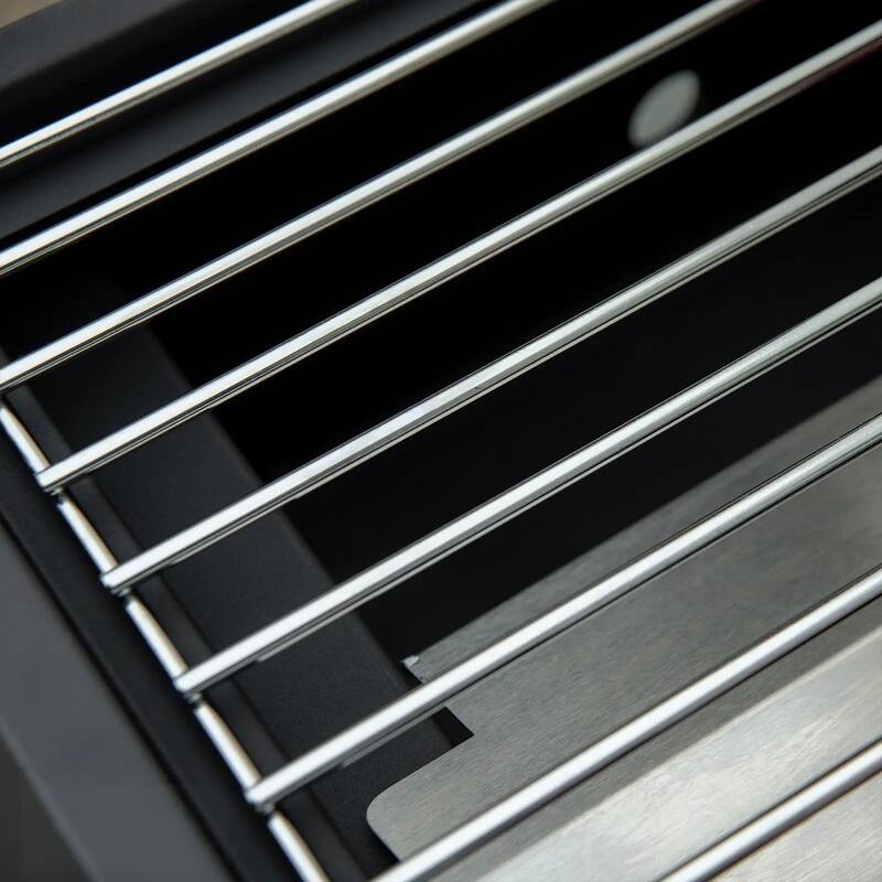 GDFStudio - Portable 2-Burner Outdoor BBQ Grill with Folding Legs