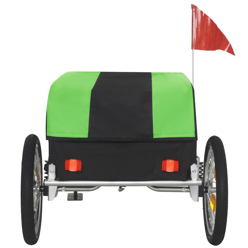 88 lbs Capacity Heavy-Duty Bike Cargo Trailer with Removable Waterproof Cover, 16" All-Terrain Wheels & Foldable Design