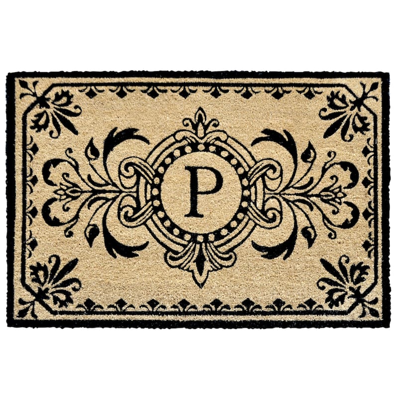 Liora Manne Dwell Vine Outdoor Mat Black