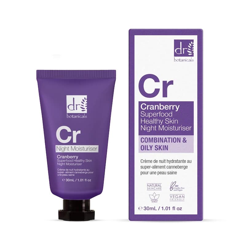 Cranberry Superfood Healthy Skin Night Moisturizer 30ml