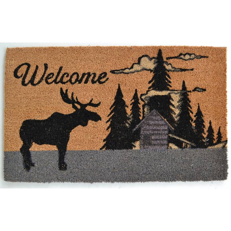 Moose Silhouette Outdoor DoorMat
