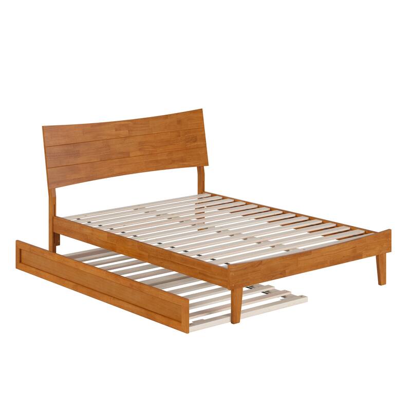 Phoenix Wood Platform Bed with Trundle