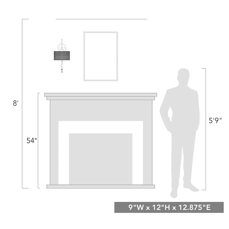 Erma 1 Light Wall Sconce