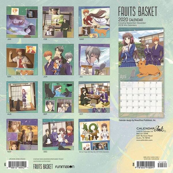 Shop Fruits Basket 2020 12 X 12 Inch Monthly Square Wall Calendar