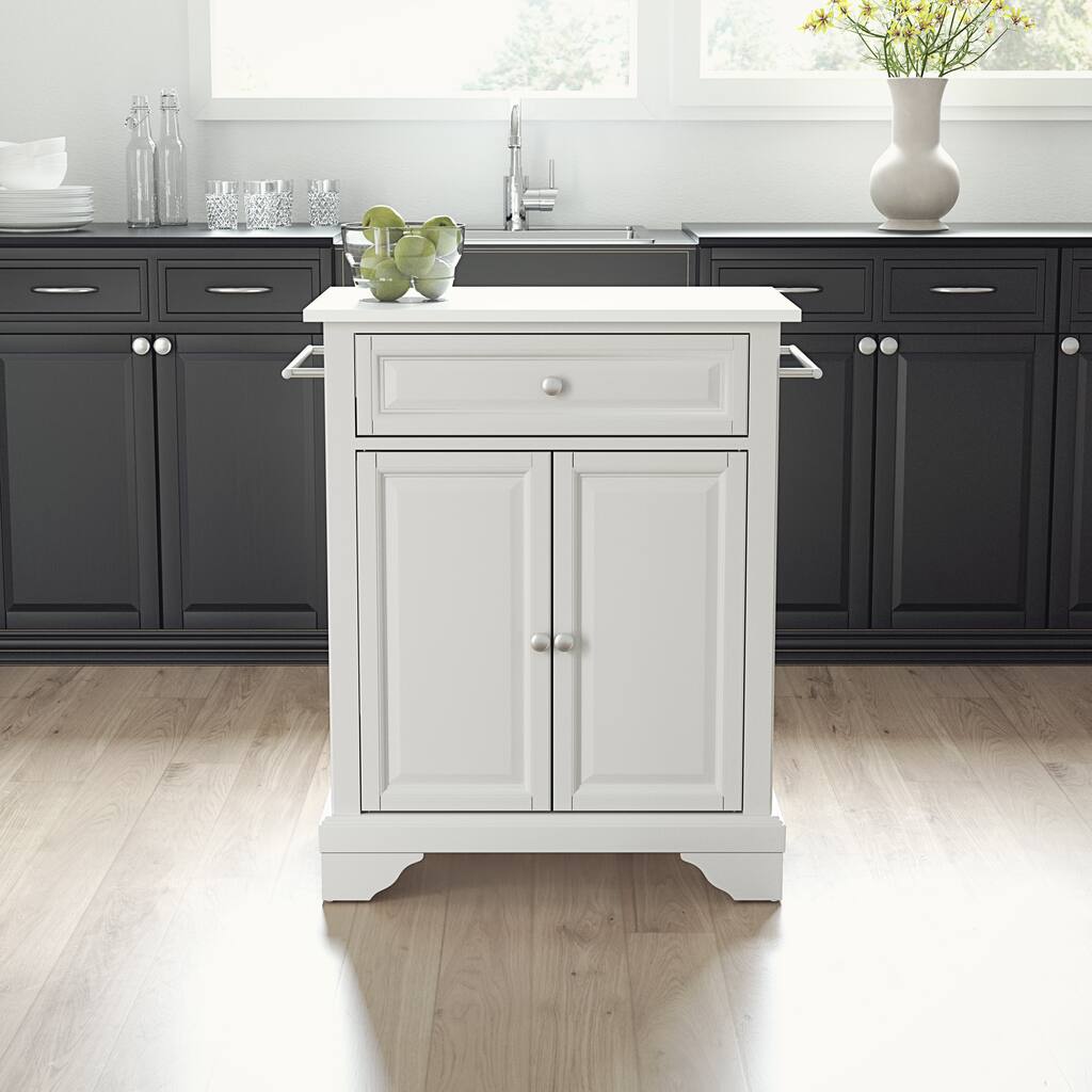 Crosley Lafayette Granite Top Portable Kitchen Island/Cart - 31"W x 18"D x 35.5"H