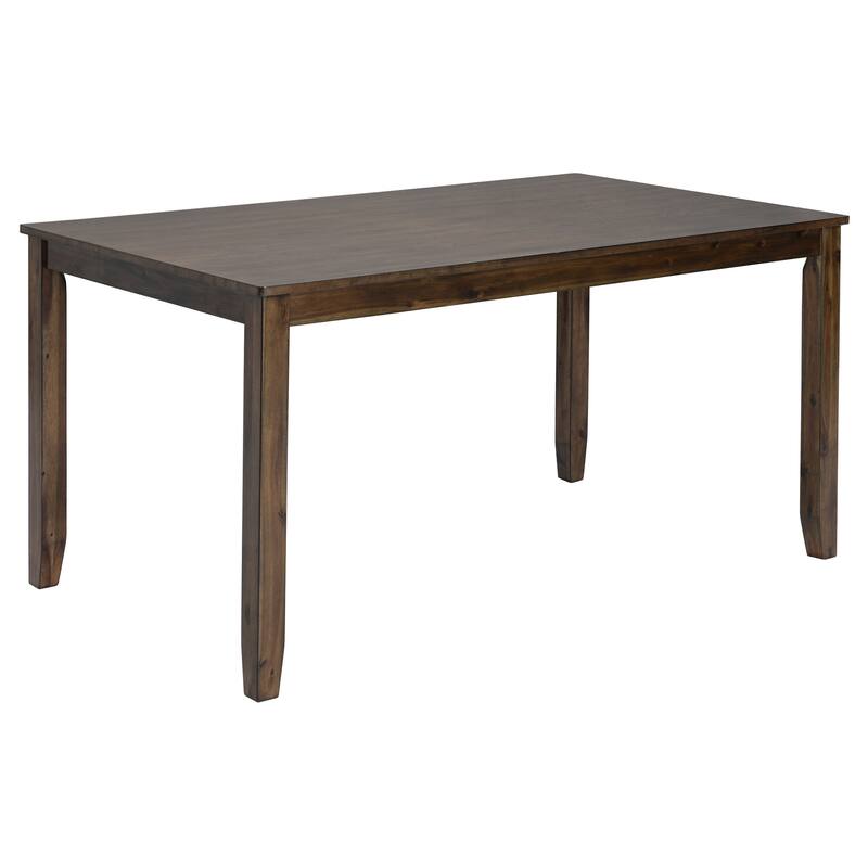 GDFStudio - Taverne 6-Piece Transitional Dining Table Set with 4 Upholstered Chairs and Bench