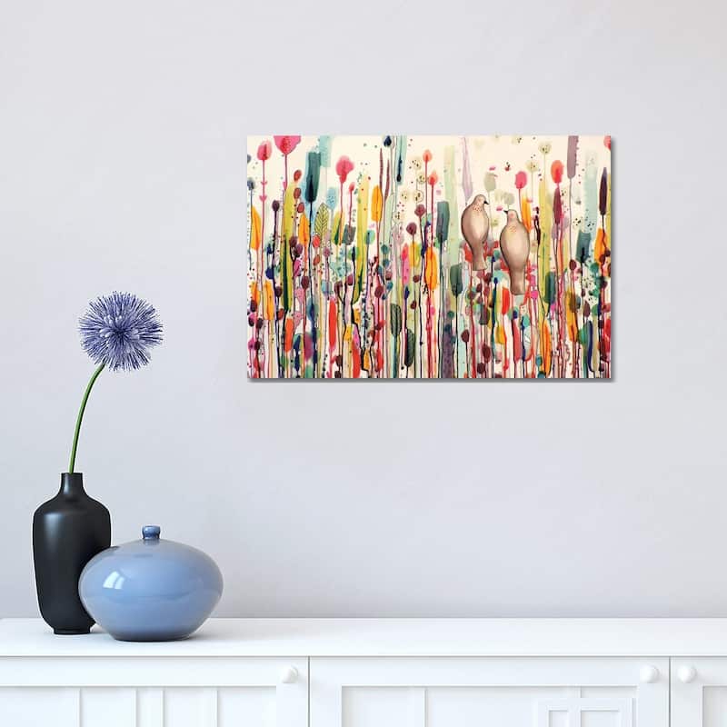 iCanvas "L'un Pour L'autre" by Sylvie Demers Canvas Print - 12x18x1.5
