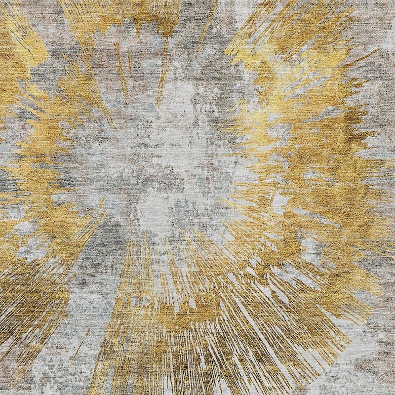 HomeRoots Abstract Transitional Rectangle Outdoor Rug
