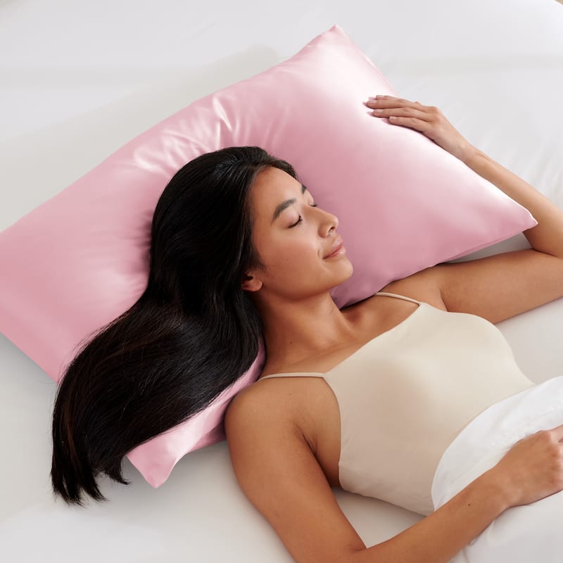 Bare Home Mulberry Silk Pillowcase for Hair and Skin, 19 Momme Silk