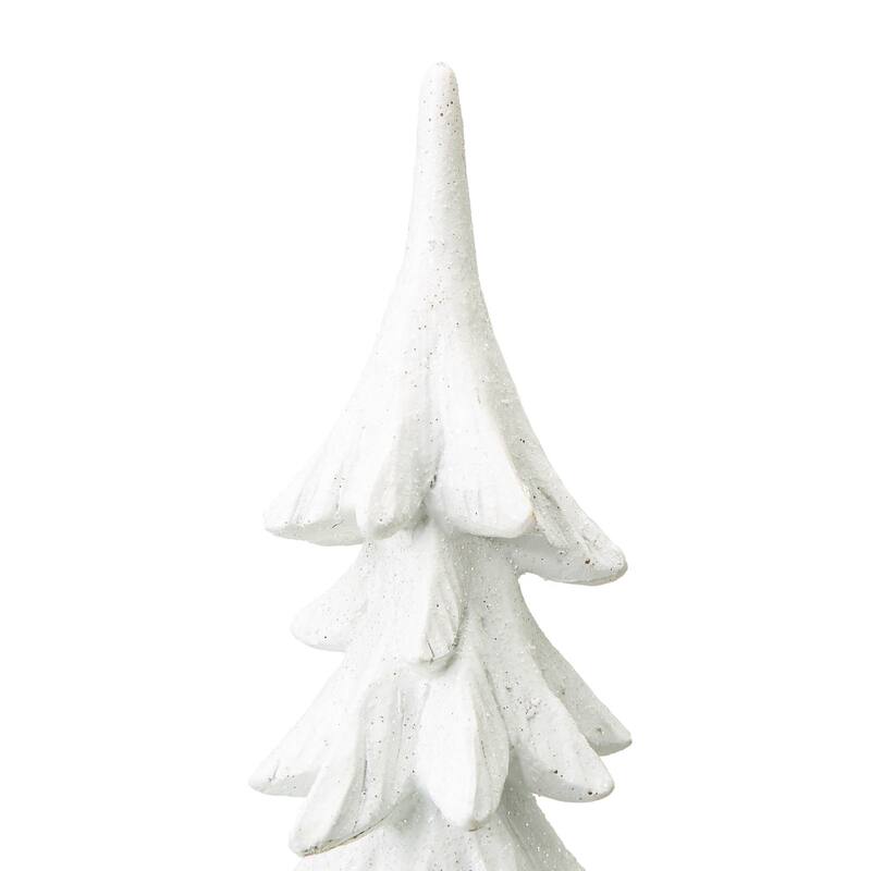 Glitzhome 14.75"H Resin Christmas Table Tree Holiday Decor