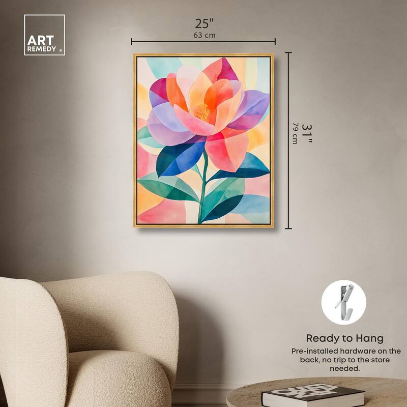 Ail Geofloral II Canvas by Art Remedy