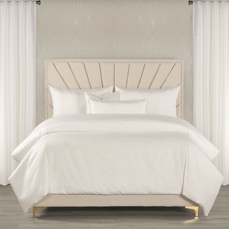 The Great Gatsby Cotton Blend Duvet & Insert Set - Radiant White - Twin