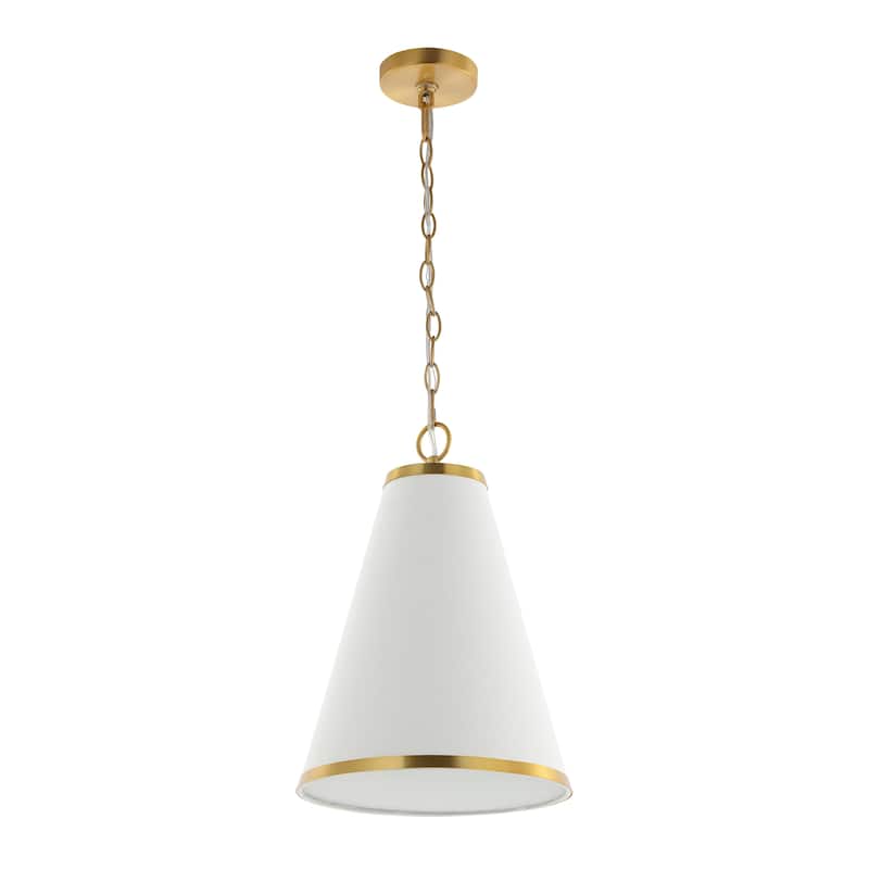 SAFAVIEH Lighting Utta 12-inch Pendant - 12" W x 12" D x 21-93" H - Gold - 12Wx12Dx93H