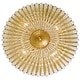 preview thumbnail 2 of 2, Rylee 4 Light Antique Gold Ceiling Lamp - 18.5'' W x 7.5'' H - 18.5'' W x 7.5'' H