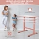 preview thumbnail 14 of 15, Costway 32 x 24inch Kids Desk Height Adjustable Table with Hand Crank - 35.5'' x 24'' x 21''-30''