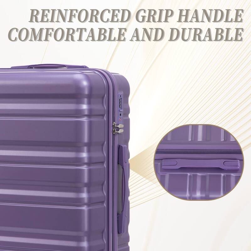 Luggage Sets 3 Piece Suitcases with Wheels, Suitcase Set ABS Hard Case Luggage with TSA Combination Lock, for Men and Women