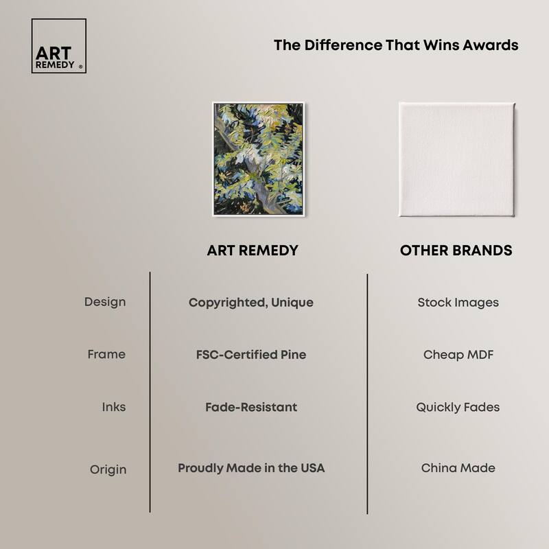 Blossoming Acacia Branches 1890 Canvas by Art Remedy