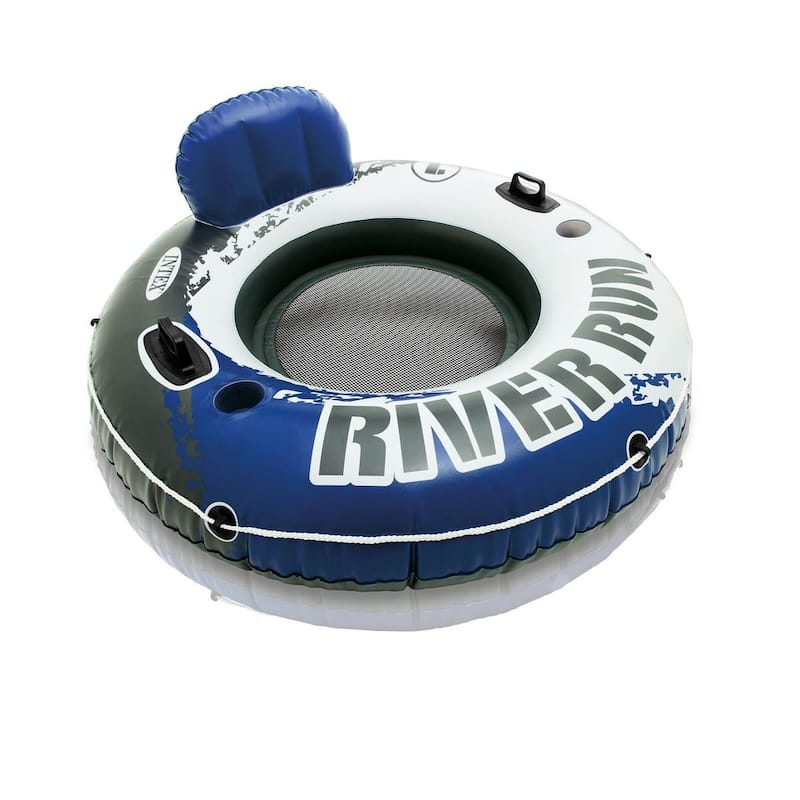Intex River Run II Inflatable Pool Tube Float & Floating Lake Raft (3 Pack) - 7