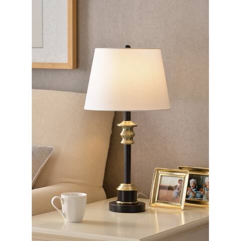 Gabriel Oil Rubbed Bronze and Antique Brass Accents Accent Lamp