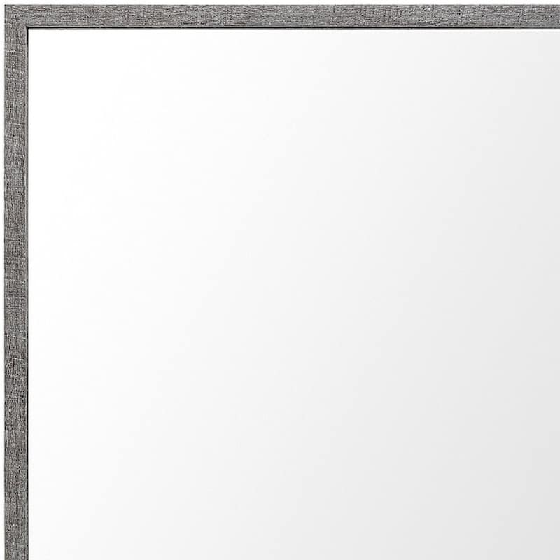 HomeRoots 42" Gray Framed Bathroom Vanity Mirror - 31.50 in. x 41.50 in. x 1.75 in.