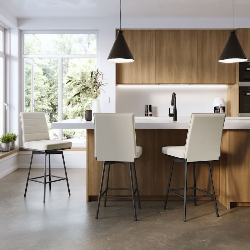 Amisco Donato Swivel Counter and Bar Stool